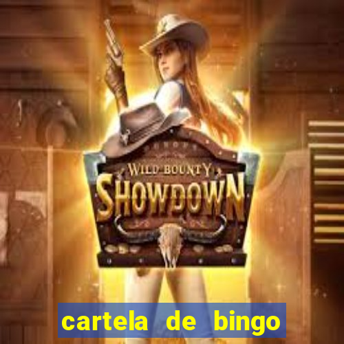 cartela de bingo cha de panela