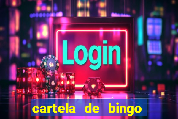 cartela de bingo cha de panela